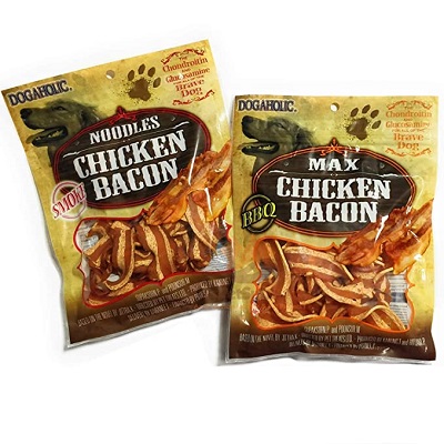 Bánh thuởng thịt gà hun khói mềm Dogaholic noodle chicken bacon smoke: